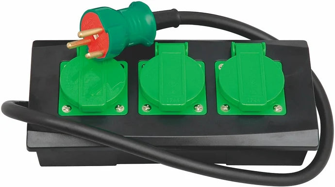 3-vejs forgreningsled med jord – 0,5 m kabel IP44